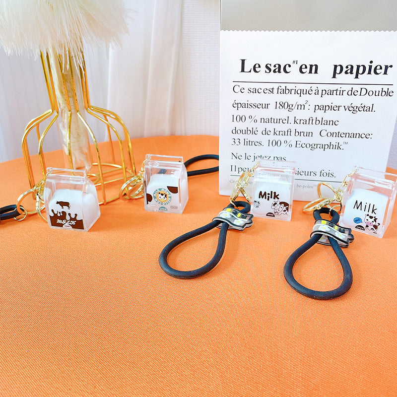 Wholesale Milk Carton Cute Acrylic Keychains